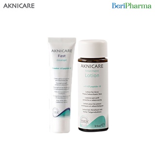 Aknicare Combo Kem Giảm Nhờn Mụn Fast Creamgel + Aknicare Kiểm Soát Làm Giảm Mụn Lotion