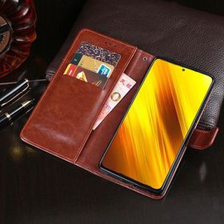 Bao da dạng ví nắp lật hai mặt xiaomi POCO X3 NFC