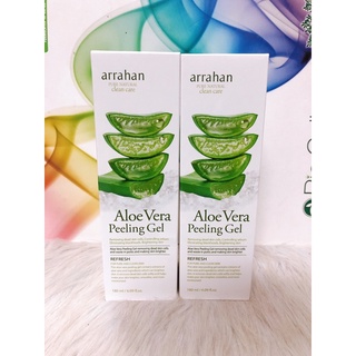 Gel tẩy da chết lô hội , tẩy tế bào chết hương nha đam - Arrahan Aloe Vera Peeling Gel - [Chính Hãng Hàn Quốc] - 180ml