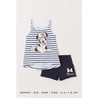 Bộ Cotton H.M Mickey Cho Bé Gái