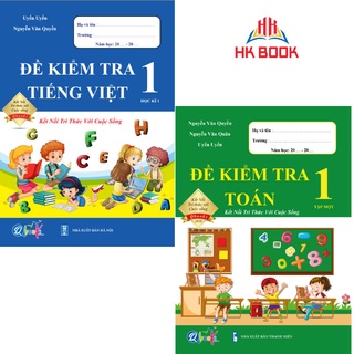 Sách - Combo Đề Kiểm Tra Toán và Tiếng Việt 1 - Kết nối tri thức với cuộc sống - Học Kì 1 (2 cuốn)