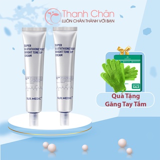 Kem Dưỡng Nâng Tông Trắng Da SURMEDIC Super Glutathione 100 Bright Tone Up Cream 40ml