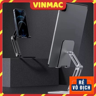 Giá đỡ ipad và nâng máy tính bảng, điện thoại hợp kim nhôm P66 gấp gọn để bàn cao cấp