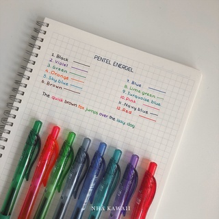[Mã LIFEXANH03 giảm 10% đơn 500K] Bút gel Nhật Bản Pentel Energel ngòi 0.5mm nhiều màu, mực siêu nhanh khô