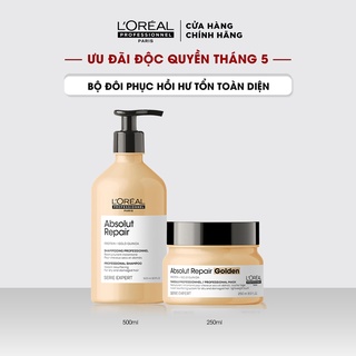 Combo gội và mặt nạ phục hồi hư tổn toàn diện Serie Expert Absolut Repair