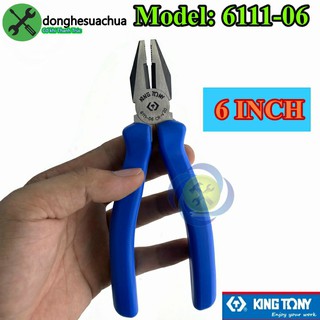Kìm điện Kingtony 6111-06 6inch dài 163mmm cán xanh