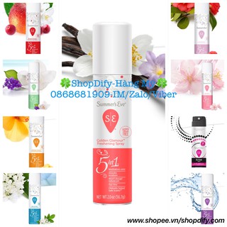 Xịt thơm kháng khuẩn, Nước hoa vùng kín Summer’s Eve 56.7g Xịt phụ khoa của Mỹ thơm mát, quyến rũ