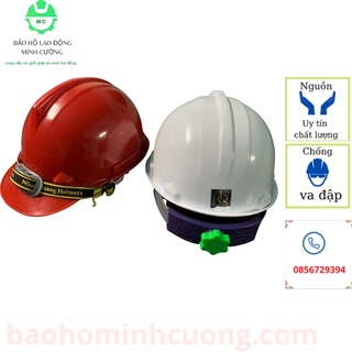 Mũ bảo hộ lao động chống va đập, chính hãng thương hiệu Nhật Quang