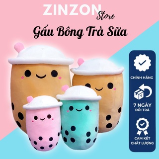 Gấu bông trà sữa êm mịn dễ thương nhồi bông cao cấp ZinZon