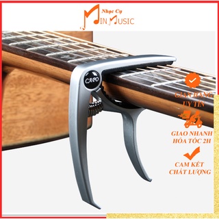 Capo Guitar Acoustic Cao Cấp I Capo màu bạc lò xo chất lượng có chốt nhổ dây 2 trong 1