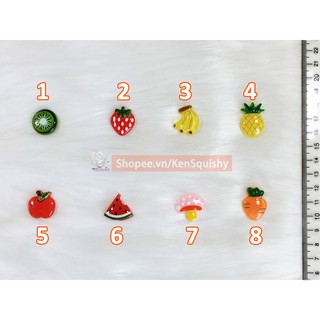 Charm Trái Cây Cỡ Nhỏ Trang Trí Slime / Ốp Điện Thoại / Kẹp Tóc