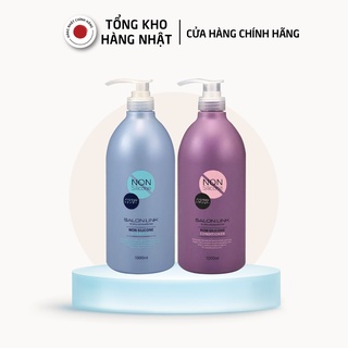 Bộ dầu gội xả Salon Link không chứa Silicon, dầu gội phục hồi tóc hư tổn (1000ml)