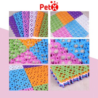 Tấm lót sàn cho thú cưng PetX bằng nhựa nhiều màu bằng nhựa PVC 20x30cm
