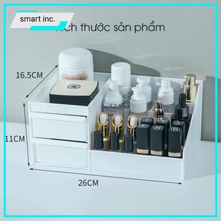 Kệ Đựng Mỹ Phẩm Hộp Để Đồ Trang Điểm Makeup Nhiều Ngăn Bằng Nhựa Để Bàn