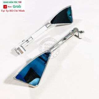 Gương Xe Máy Thời Trang Kính Chiếu Hậu Xe Máy Kiểu Rizoma 3 Cạnh Loại 1 Mini Cho Honda Wave Sh AB Xe Điện...1 Cặp