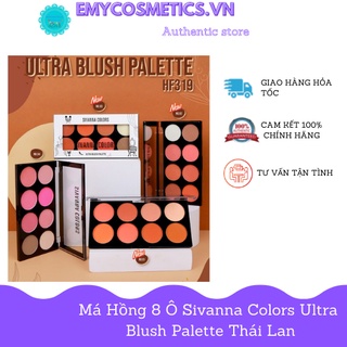 Má Hồng 8 Ô Sivanna Colors Ultra Blush Palette Thái Lan