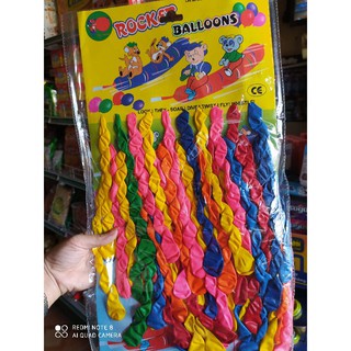 Vỉ 40 quả bóng bay xoắn lòng lợn