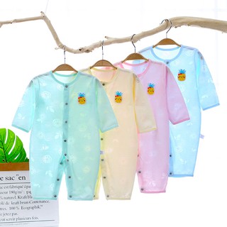 Body dài tay Bobysuit cotton dài tay mỏng mát nằm điều hòa mặc hè thu cho bé Mẫu mới 2020 Mã ShL12