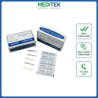 Kim Chích Mụn, Rạch Mụn Thẩm Mỹ Spa, Hộp 200 Kim, Thương hiệu Blood Lancets, kim chích lấy máu bẹnh nhân, đảm bảo an toà