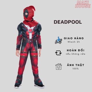 Trang phục hoá trang cho bé bộ hoá trang Deadpool - Người Nhện 3
