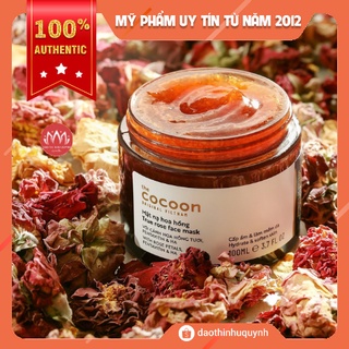 Mặt Nạ Rửa Chiết Xuất Cánh Hoa Hồng Tươi The Cocoon True Rose Face Mask 30ml - 100ml