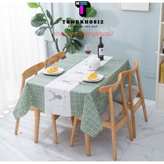 PVN17977 Khăn trải bàn 137*180cm nhựa PVC chống thấm nước nhiều họa tiết 137*180cm