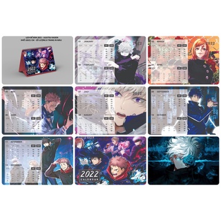 LỊCH ĐỂ BÀN 2022  -Jujutsu Kaisen KHỔ 16X21