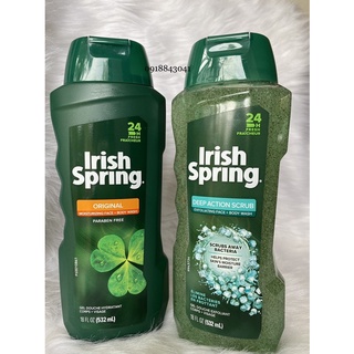 Sữa tắm và rửa mặt cho Nam Irish Spring 532ml Mỹ