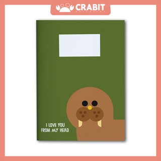 Vở kẻ ngang Crabit Animal Hải cẩu 80 trang