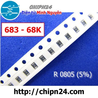 [50 CON] Điện Trở dán SMD 0805 68K (5%)