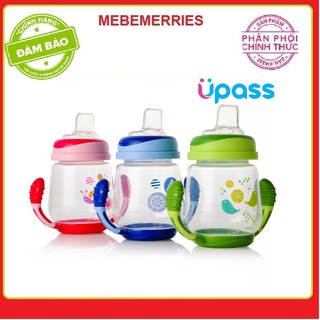 Cốc tập uống 2 tay cầm với đầu hút silicon mềm Upass (Made in Thailand) UP0146N
