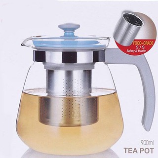 Bình Lọc Trà Thủy Tinh Lưới Lọc Inox 304 Chống Gỉ T.H Liac
