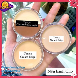 Nền Bánh Clio 3 Tone Chính Hãng Hàn Quốc Với 3 Tone Màu Độ Che Phủ Cao Chuyên Cho Makeup