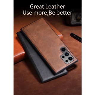 Ốp lưng X-Level da PU cho Samsung S23/S23 plus/S23 ultra/ S22 Ultra /S21 FE/S20 FE viền dẻo chống sốc sang trọng