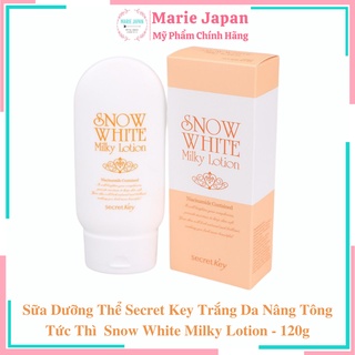 Sữa Dưỡng Thể Secret Key Trắng Da Nâng Tông Tức Thì  Snow White Milky Lotion - 120g