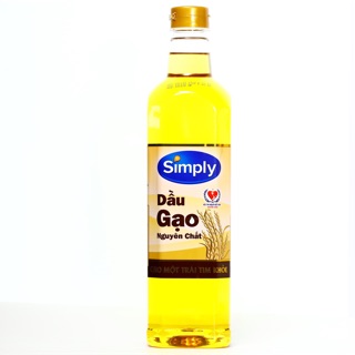 Dầu gạo nguyên chất Simply chai 1 lít
