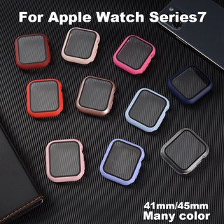 Toàn Bộ Kính Cường Lực Nhựa Cứng 41mm 45mm Bảo Vệ Màn Hình Đồng Hồ apple watch series 7
