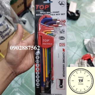 bộ lục giác đầu bi Màu TOP chính hãng (1.5-10mm)
