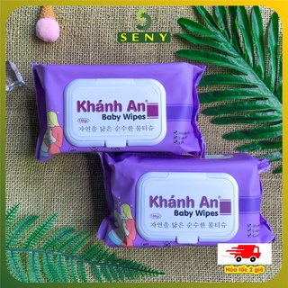 Khăn ướt giấy ướt cho bé trẻ em sơ sinh không mùi an toàn cho da chính hãng Khánh An 180g