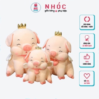 [Mã BMLTA50 giảm 50K đơn 150K] Thú bông Heo vương miện có cánh Dễ Thương Cao Cấp TC - NHÓC (45/60/75cm)