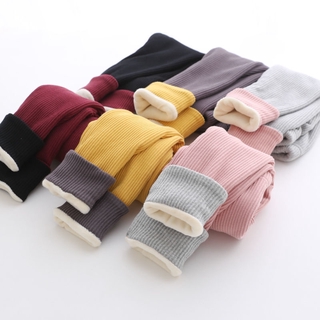 Quần Legging Lót Nhung Dày Dặn Giữ Ấm Phối Túi Xinh Xắn Cho Bé Gái