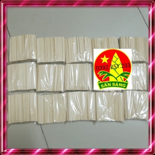 100g(~200q) Que tăm tre dài 9cm loại đẹp làm nhà mô hình...