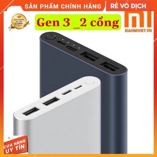 Sạc Dự Phòng Xiaomi 10000mAh gen3 PLM02ZM Cầm cực nặng tay chắc chắn sạc 2-3 lần cho mọi loại điện thoại