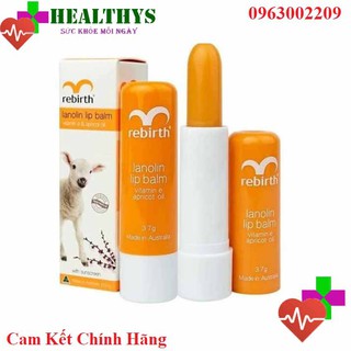 [ Hàng Chuẩn ÚC ] Son dưỡng môi nhau thai cừu Rebirth Lanolin Lip Balm (3.7g)