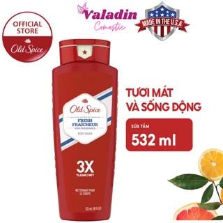 Sữa tắm nam OLD SPICE Mỹ Fresh High Endurance Body Wash 532ml -Dạng Gel