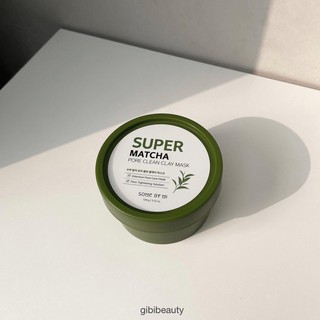 Mặt nạ đất sét chứa trà xanh Some By Mi super matcha pore clean clay mask 100g