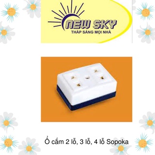 Ổ cắm 2 lỗ, 3 lỗ, 4 lỗ Sopoka