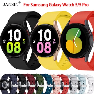Dây đeo silicon jansin thay thế cho đồng hồ thông minh Samsung Galaxy watch 5 5 Pro 5 5 Pro 40mm 44mm 45mm