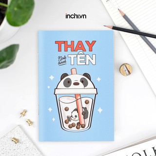 ( WE BARE BEARS ) VỞ KẺ NGANG 80 TRANG 5 MẪU IN TÊN THEO YÊU CẦU MIX HÌNH BA ANH EM NHÀ GẤU - VỞ NĂM HỌC MỚI CHO BÉ