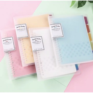SỔ CÒNG nhựa B5 Campus Kokuyo Pastel Cookie BINDER NOTE 26 lỗ J65